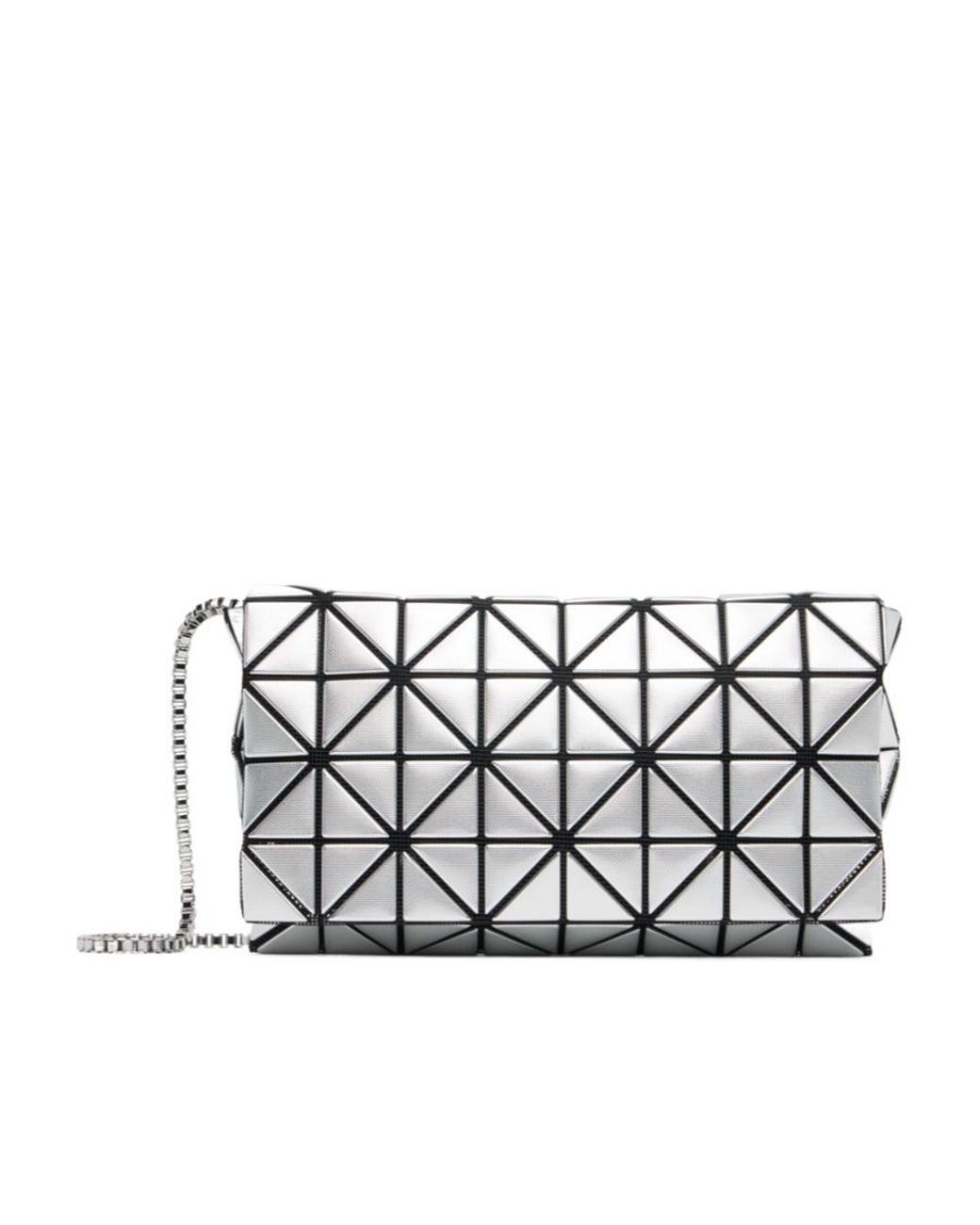 Issey Miyake White Rhombic Shoulder Bag