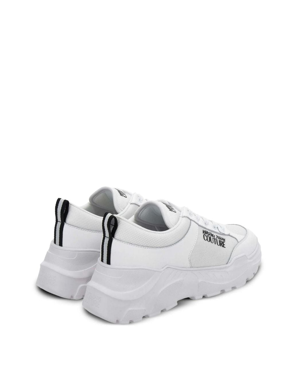 Versace Jeans White Couture Logo Chunky Sneakers for men
