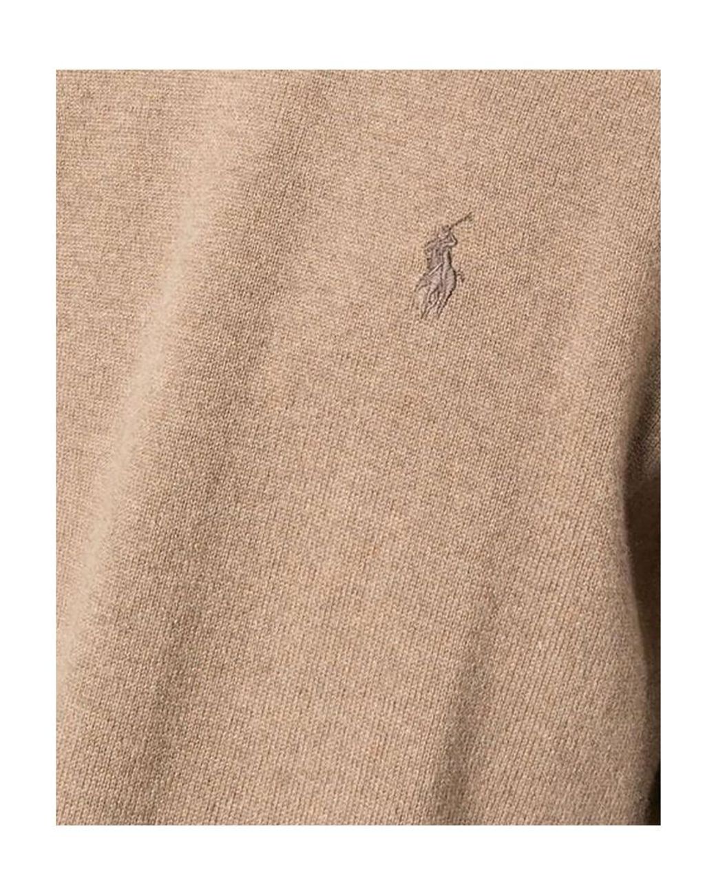 Polo Ralph Lauren Brown Logo Long-Sleeved Sweater for men