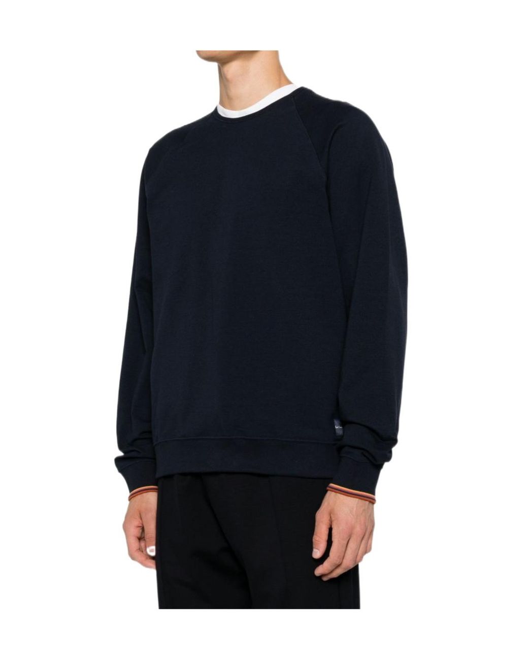 Paul Smith Blue Raglan-Sleeve Sweatshirt for men