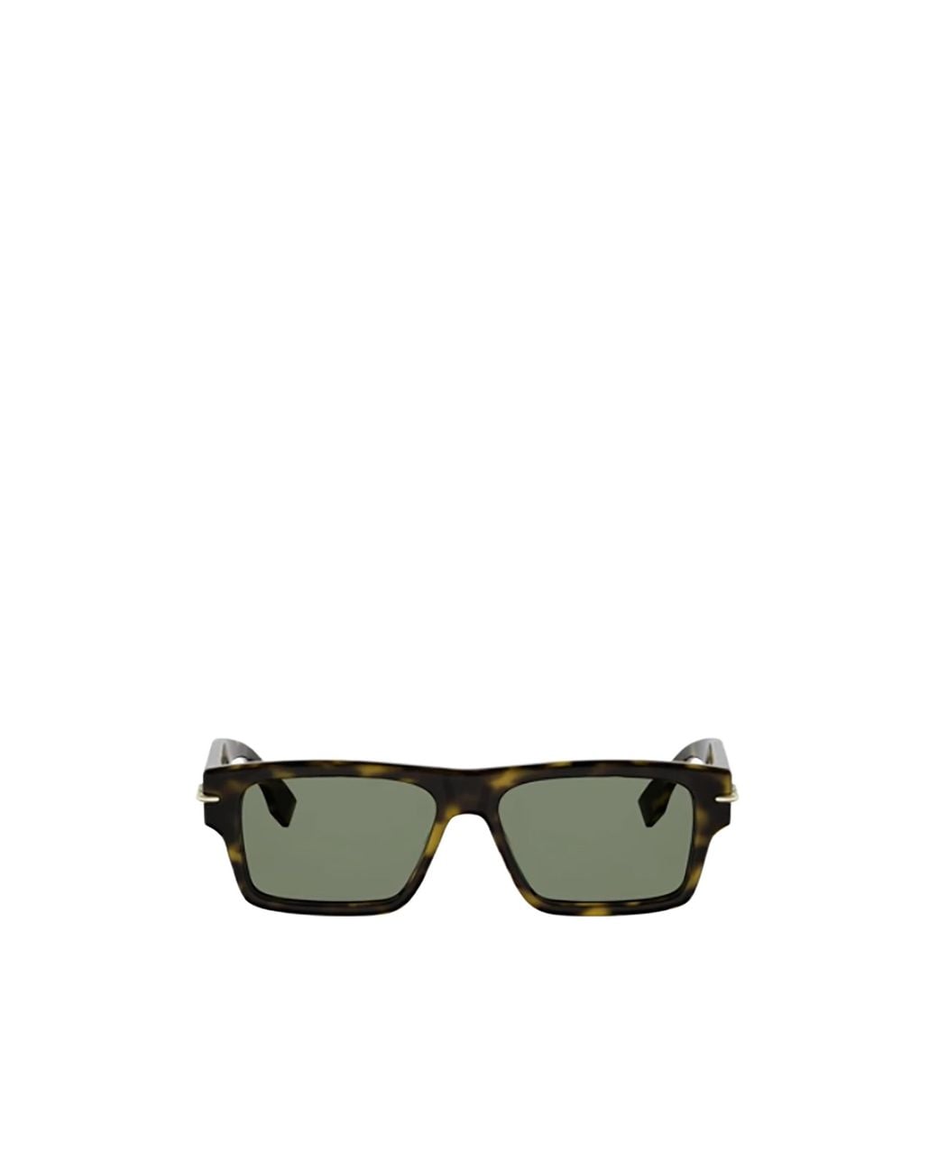 Fendi Green Eyewear Rectangular Frame Sunglasses for men