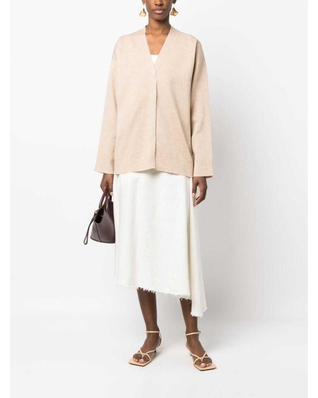 Fendi Natural Wool Cardigan