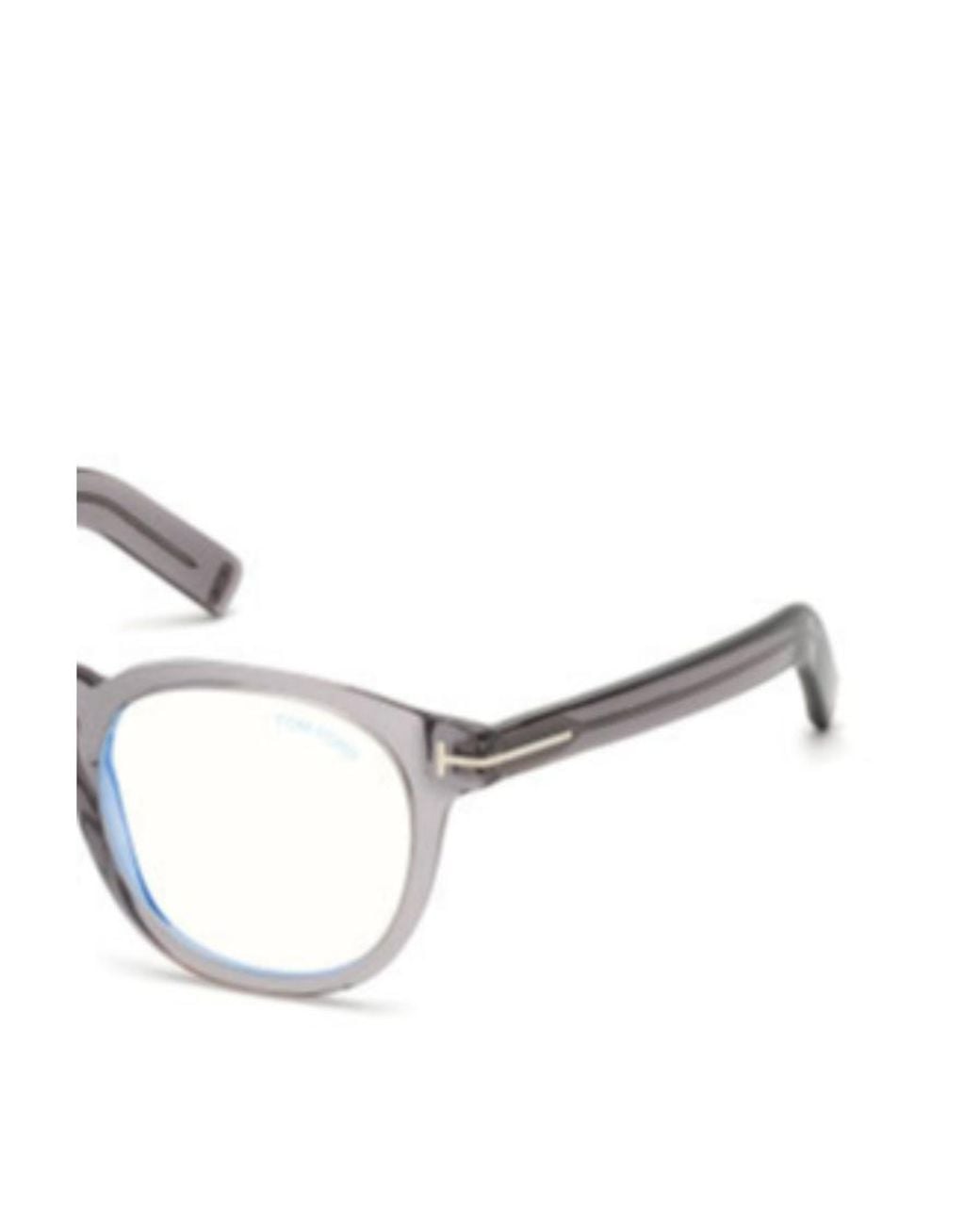 Tom Ford White Round Glasses for men