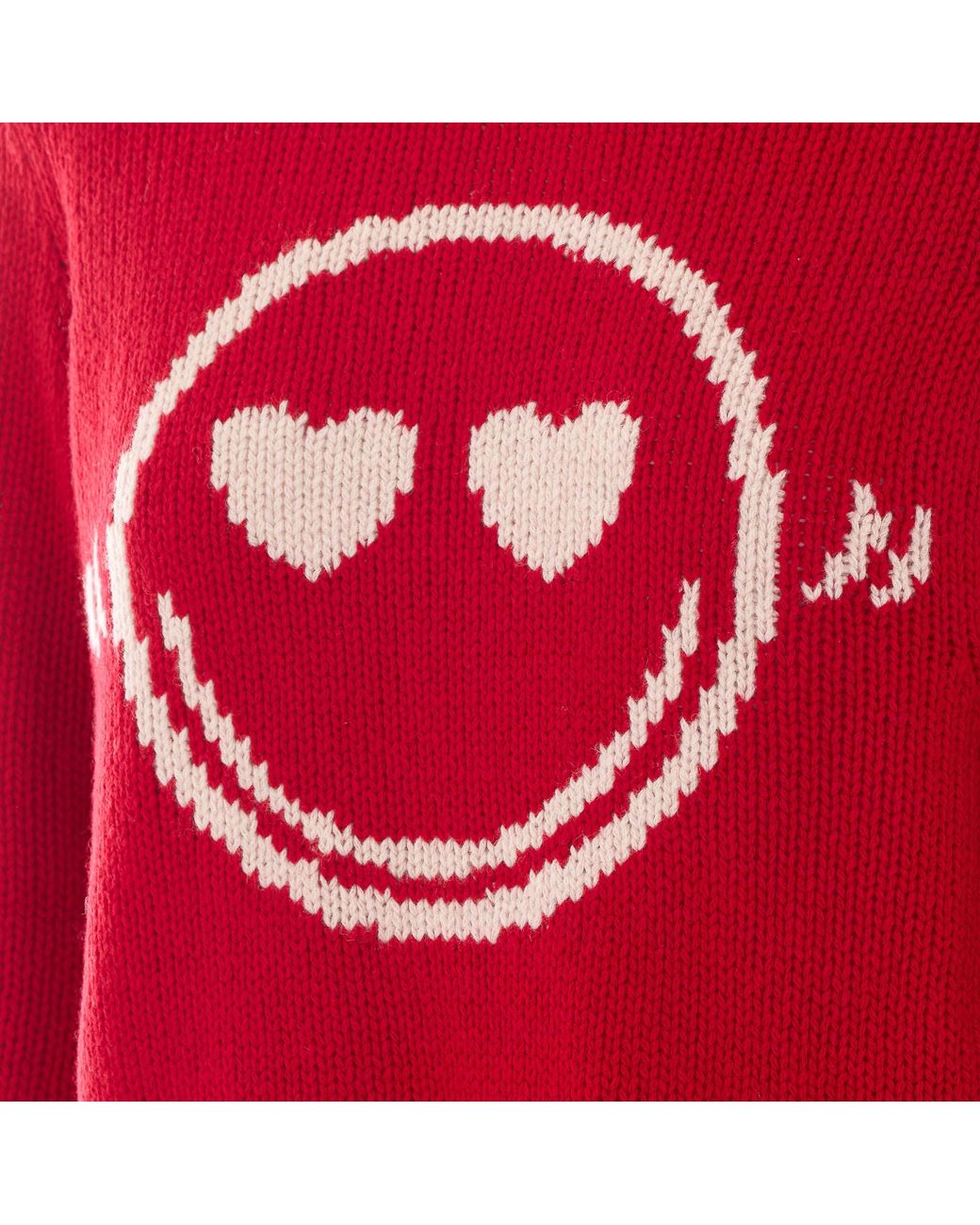 Zadig & Voltaire Red Crew-Neck Long-Sleeve Sweater
