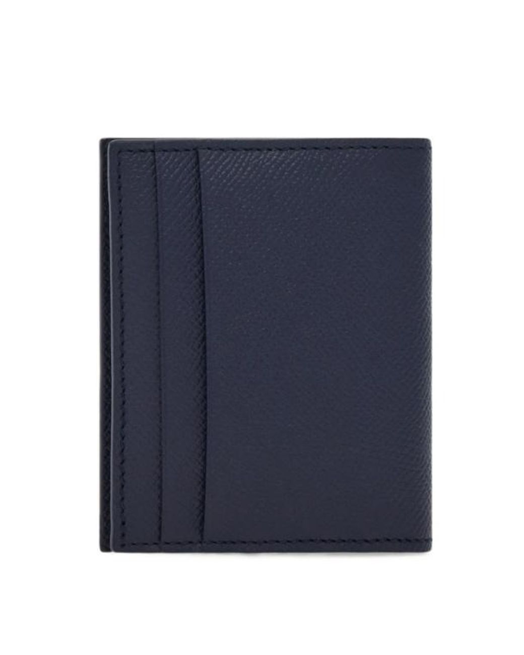 Ferragamo Blue Gancini Credit Card Holder for men