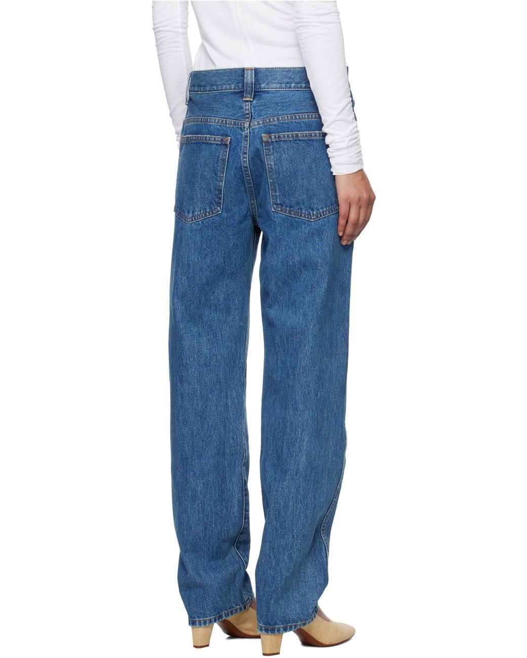 Khaite Blue Corben Straight-Leg Jeans