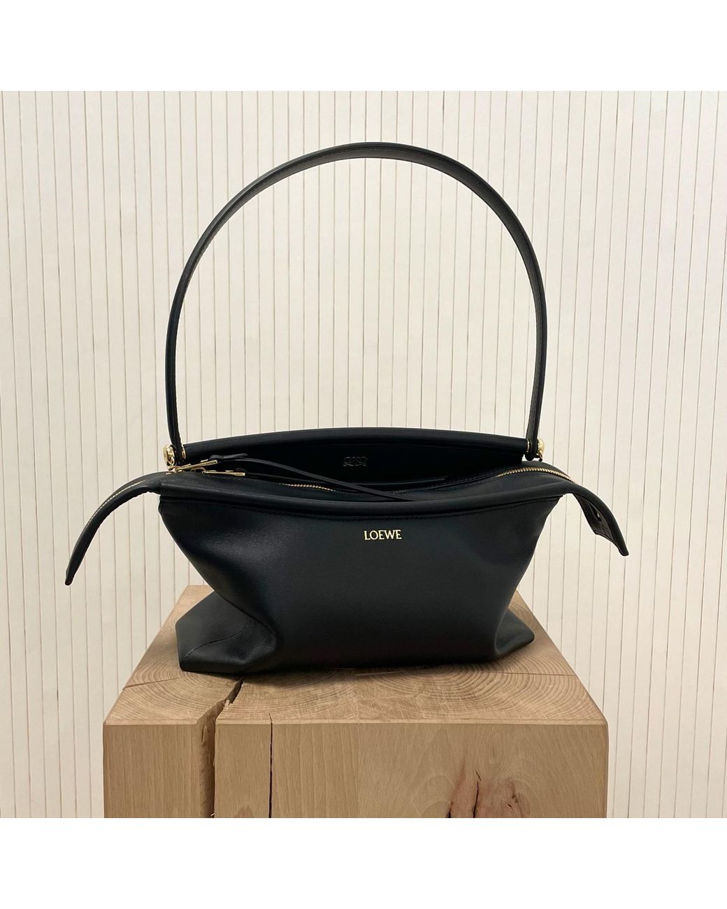 Loewe Black Medium Top Handle Shoulder Bag