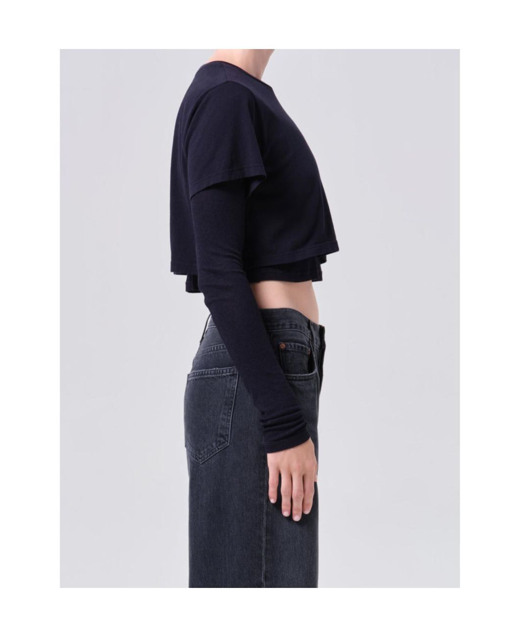 Agolde Black Romily Tee