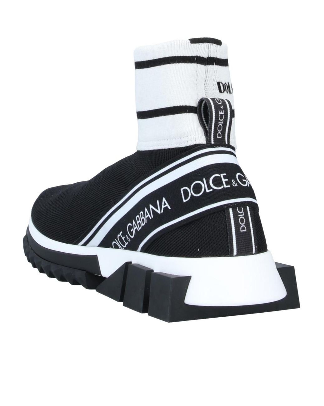 Dolce & Gabbana Black Minimalist High-Top Sneakers