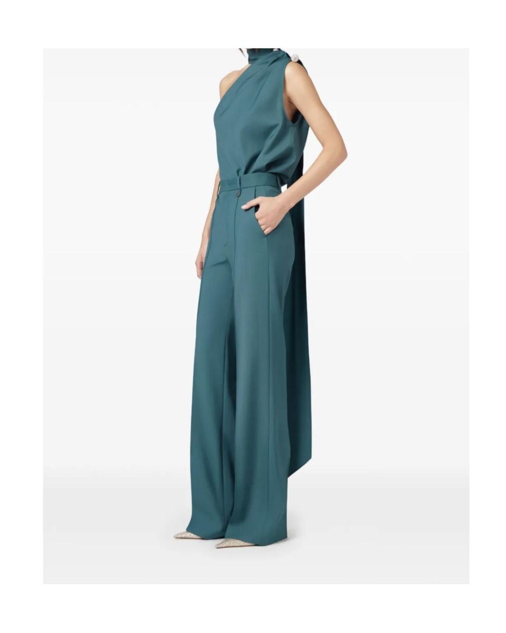 GIUSEPPE DI MORABITO Blue Straight-Leg Tailored Pants