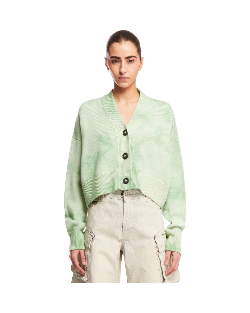 Alanui Green Magic Journey Tie-Dye Cardigan