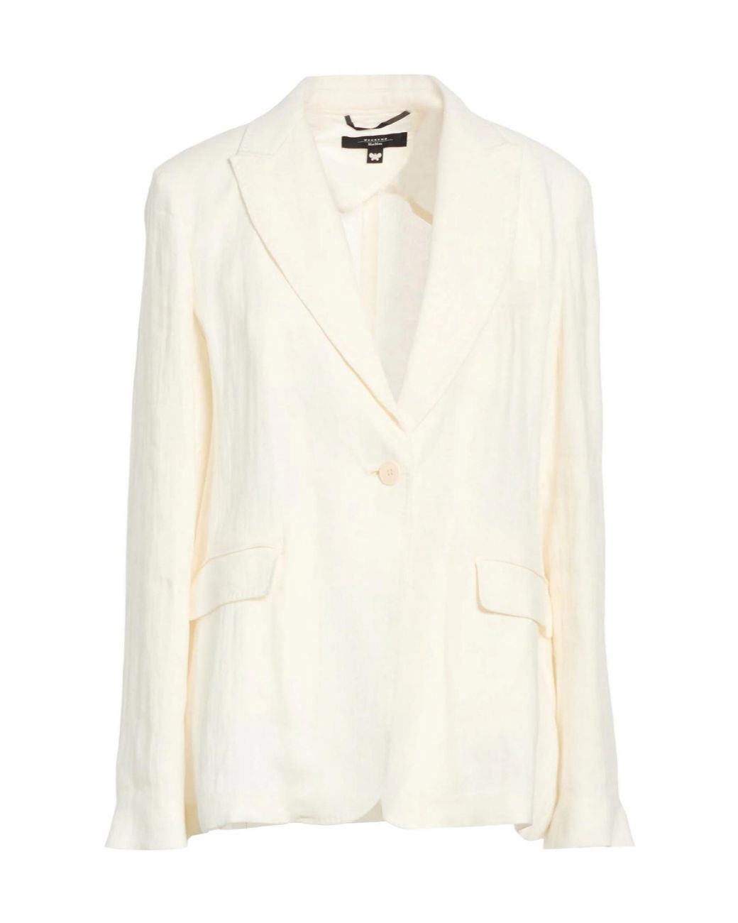Weekend by Maxmara White Linen Single- Blazer