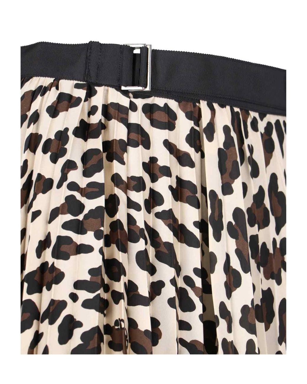 sacai 【美品】 - sacai Skirtサカイレオパード巻きスカート LeopardChiffon sacai / プリーツ レオパード柄 | 2022SS | サカイ スカート