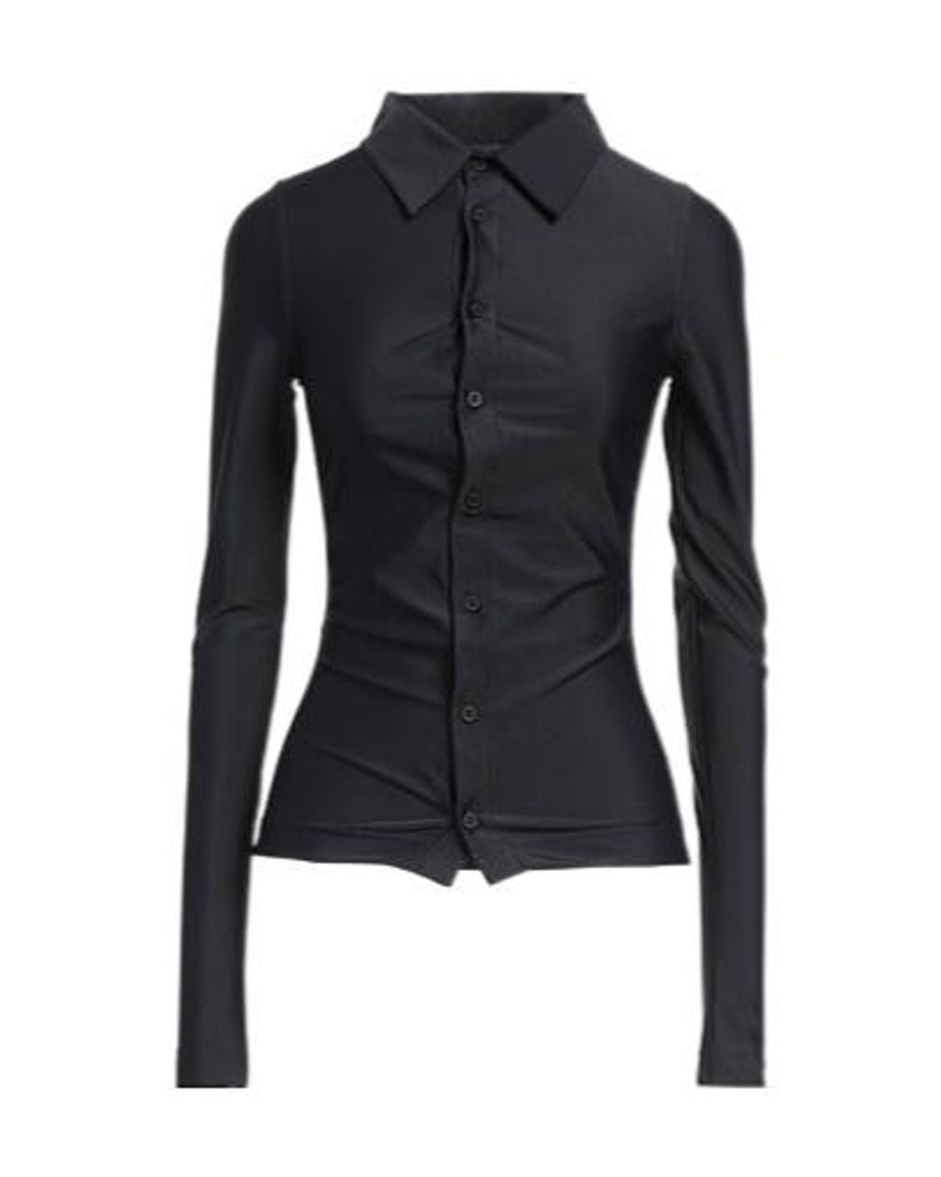 Balenciaga Blue Simple Long-Sleeved Shirt