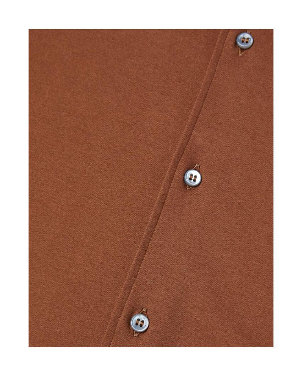 Loro Piana Brown Andrew Shirt for men