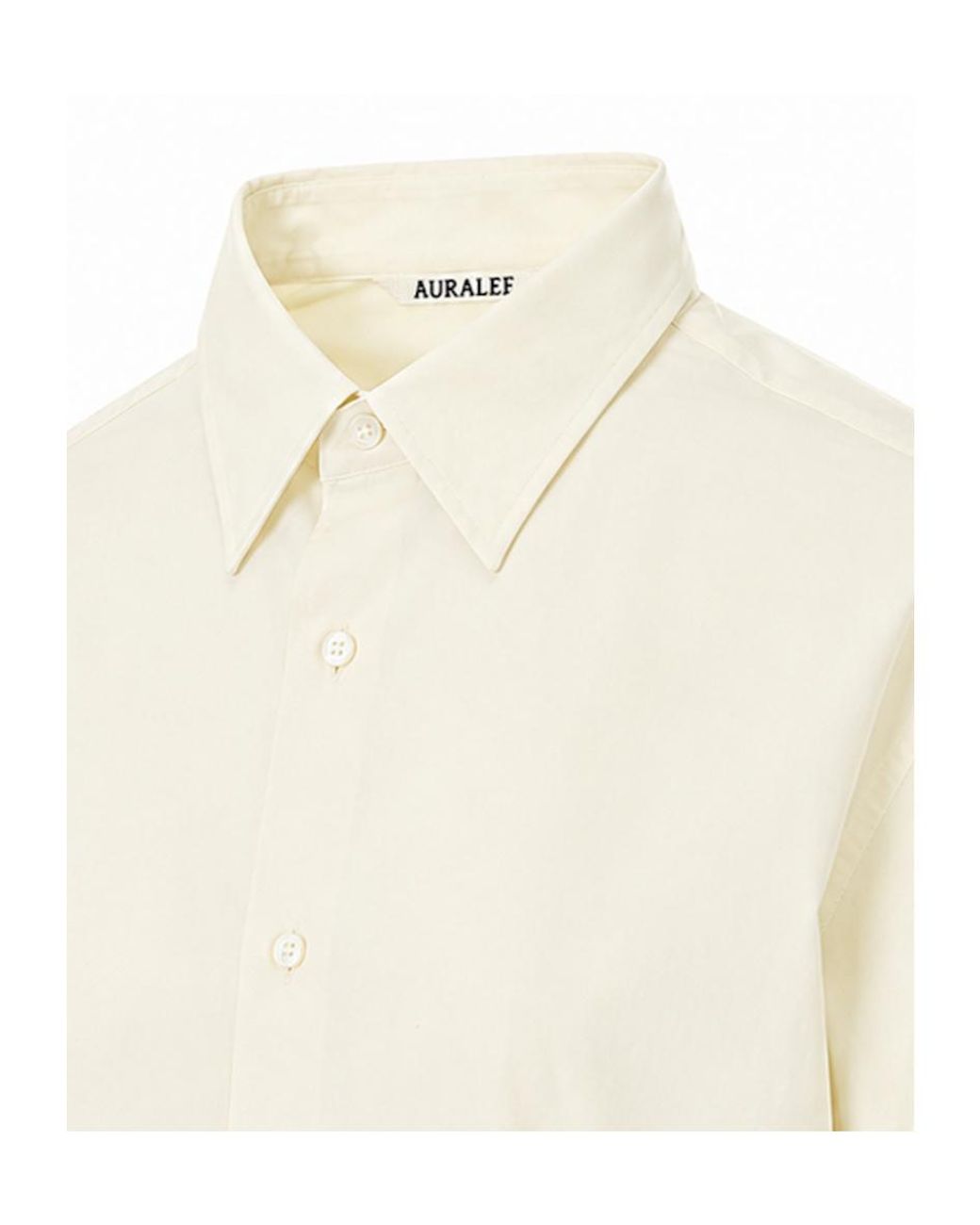 Auralee White Cotton Shirt for men
