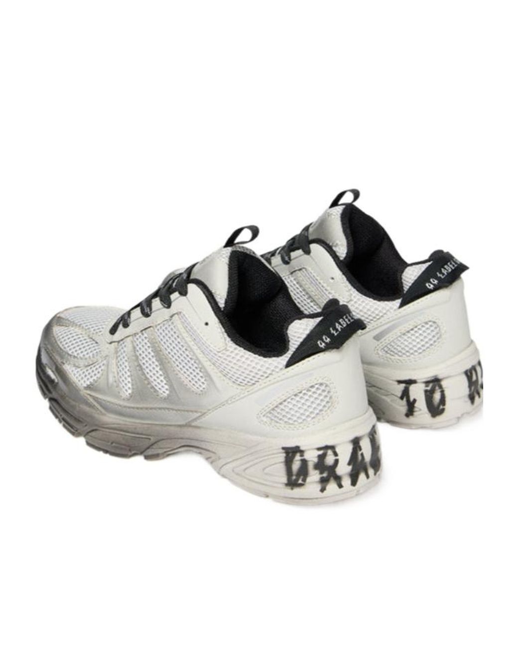44 Label Group Gray Dragger Faded Sneakers for men