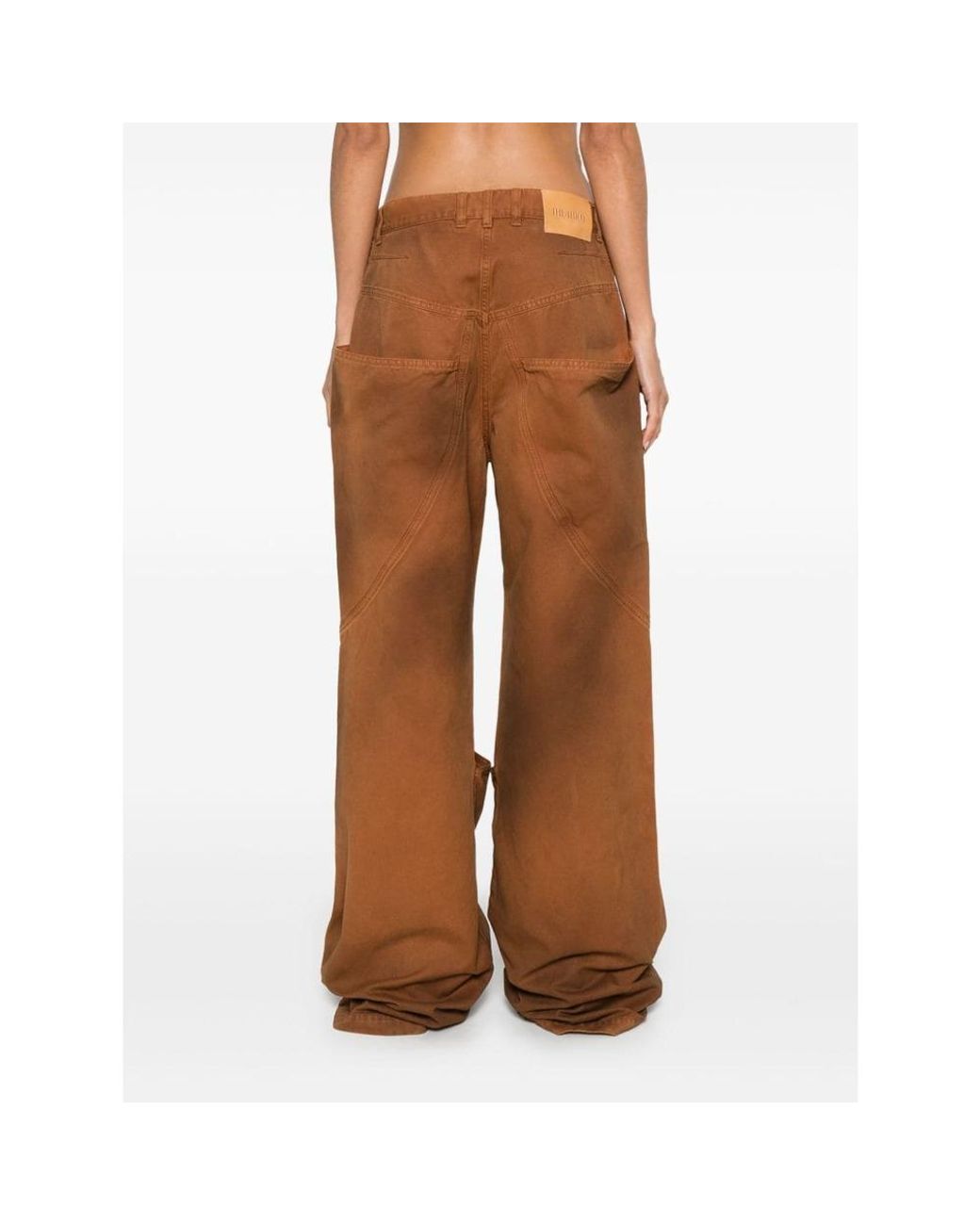 The Attico Brown Casual Pants