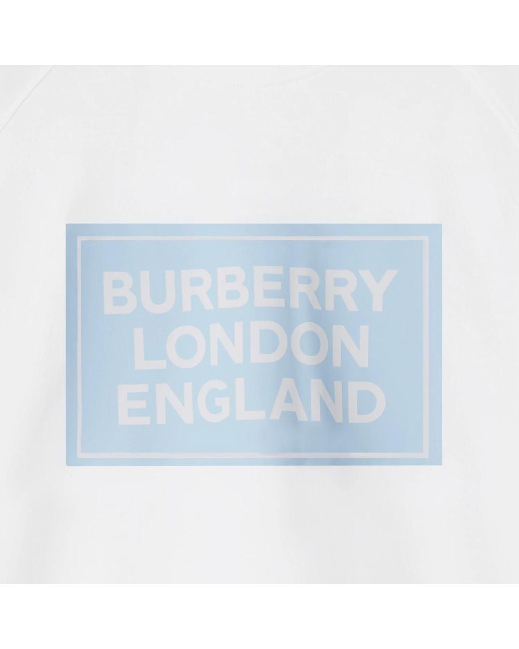 Burberry White Item O-Neck Short-Sleeved T-Shirt