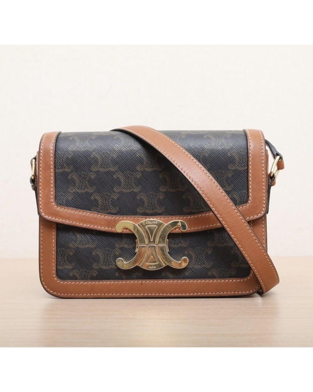 Céline Black Teen Triomphe Bag