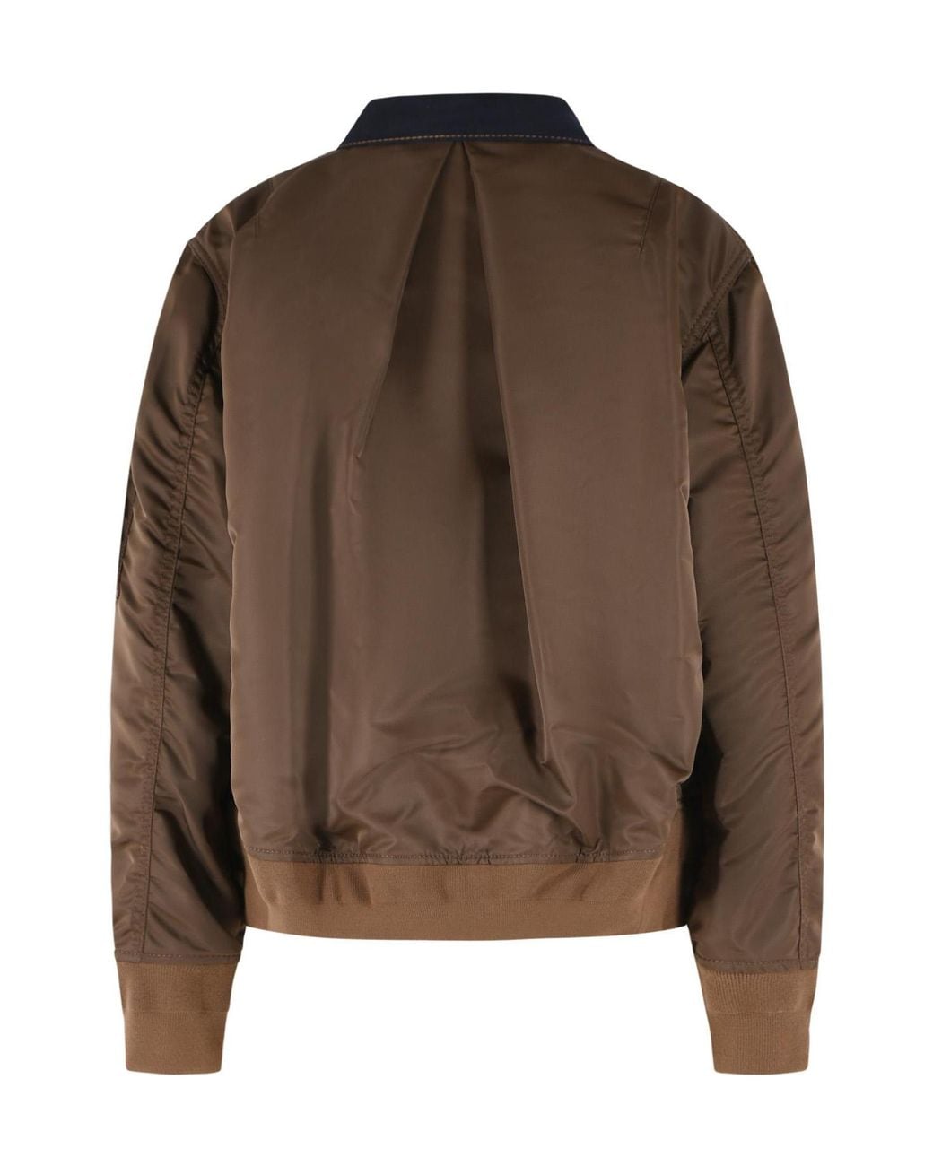 Sacai Blue Panelled Button-Up Jacket