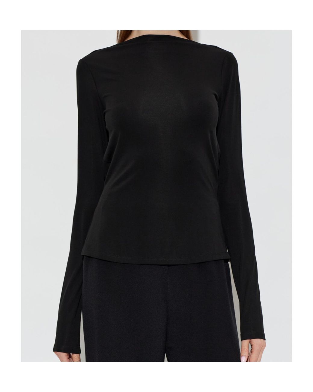 Cult Gaia Black Long-Sleeved Top