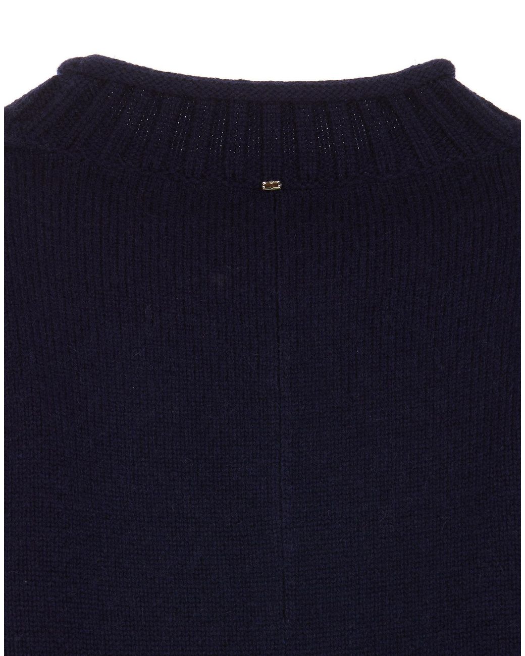 Sportmax Blue Crewneck Long-Sleeved Jumper