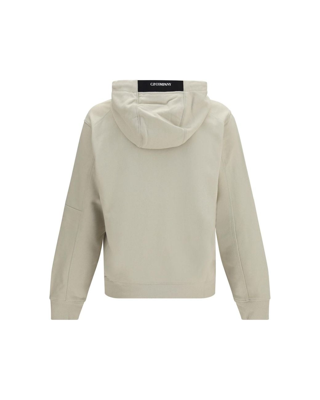 C P Company Gray Lens Detailed Drawstring Hoodie for men