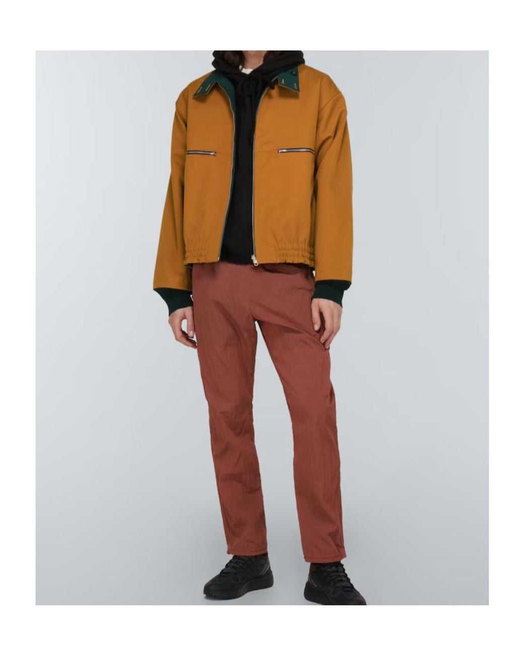 RANRA Brown Unnar Reversible Bomber Jacket for men