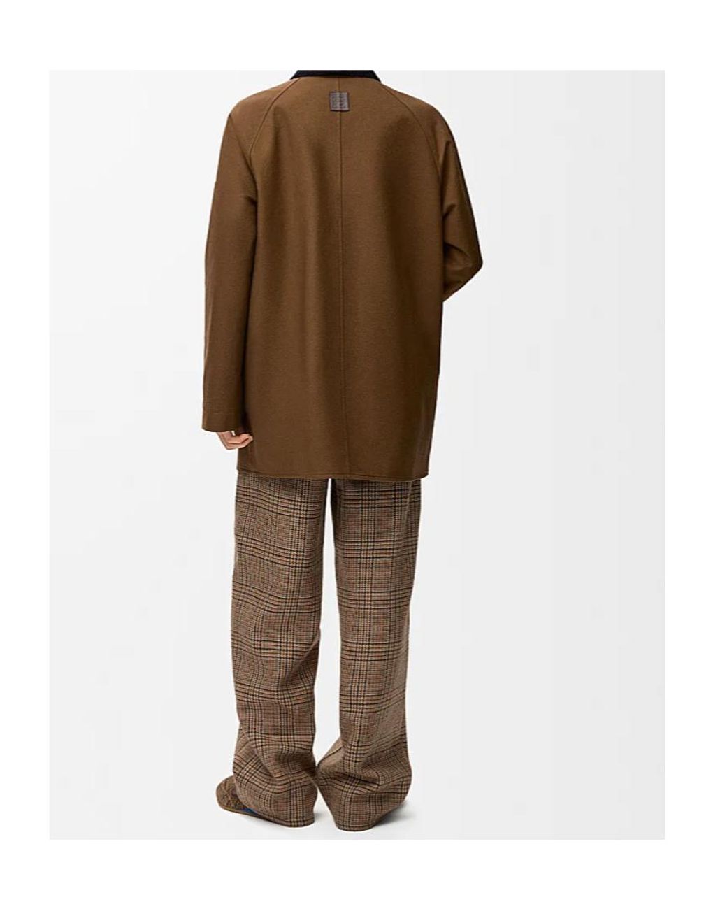 Loewe Brown Anagram-Logo Belted Cotton Jacket for men