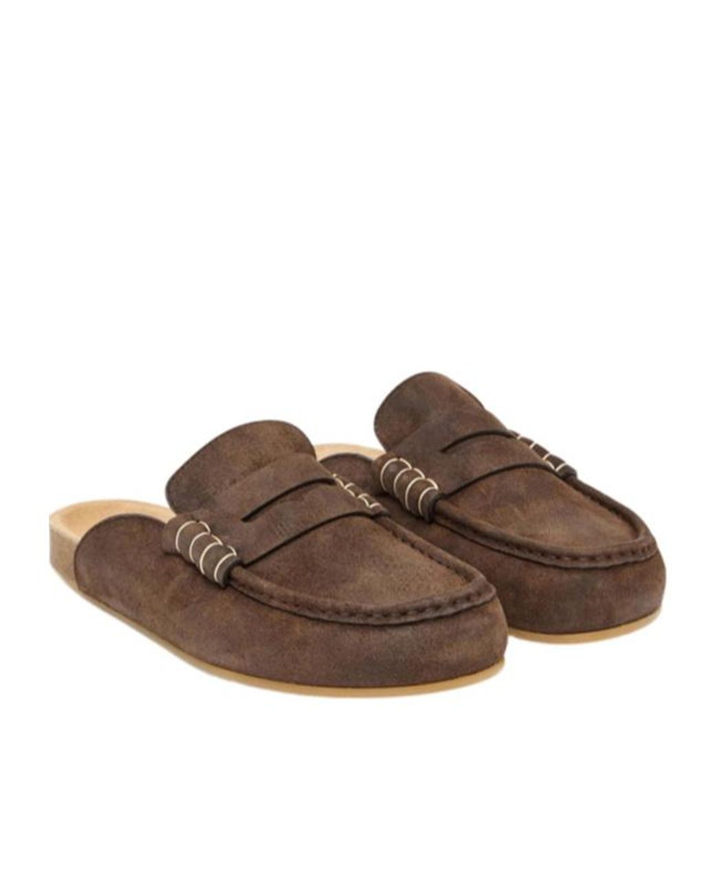 J.W. Anderson Brown Jw Anderson Round Toe Slip-On Loafers