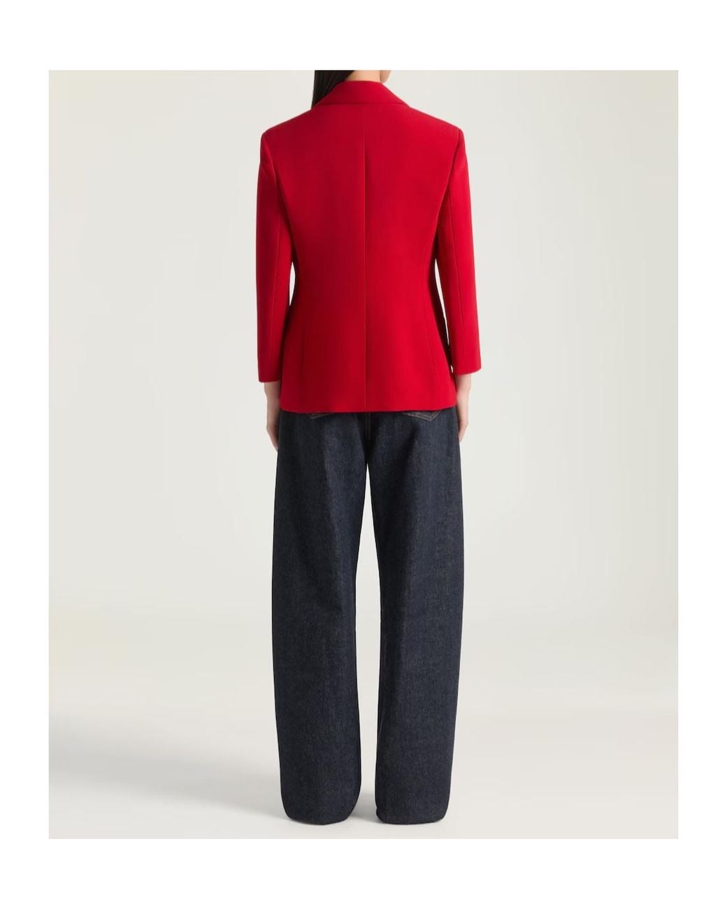 Givenchy Red Single-Breasted Jacket