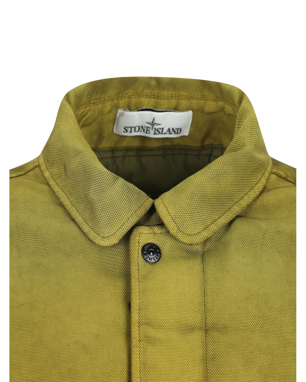 Stone Island Green Logo Patch Hooded Jacket for men