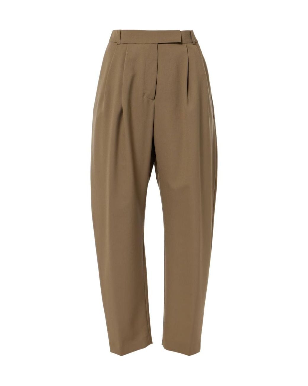 Rohe Natural High-Waisted Tube-Cut Casual Pants