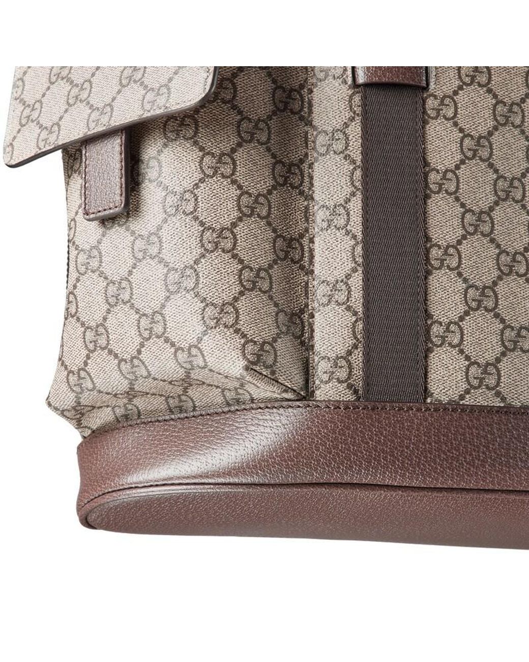 Gucci Brown Ophidia Large Backpack for men