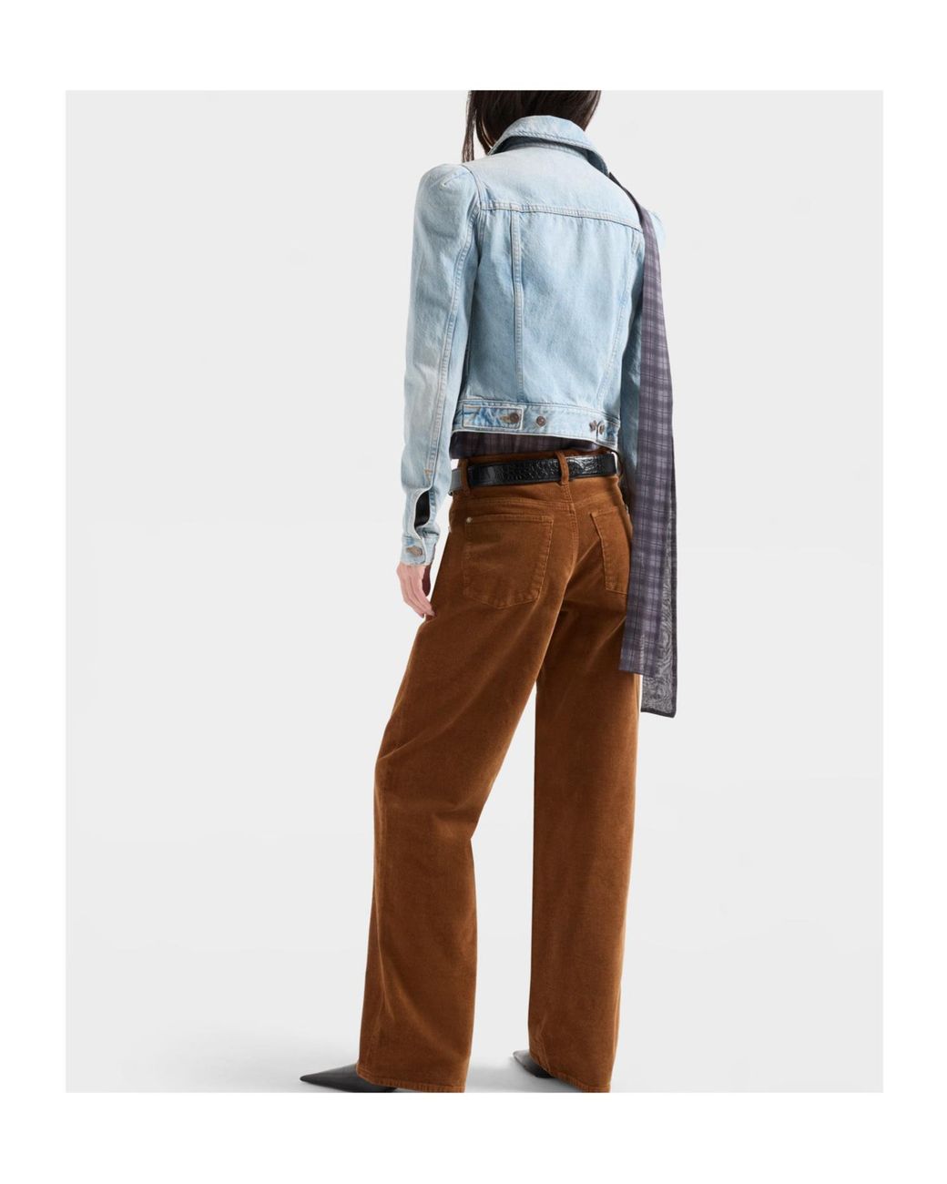 7 For All Mankind Brown Stovepipe Straight Pants