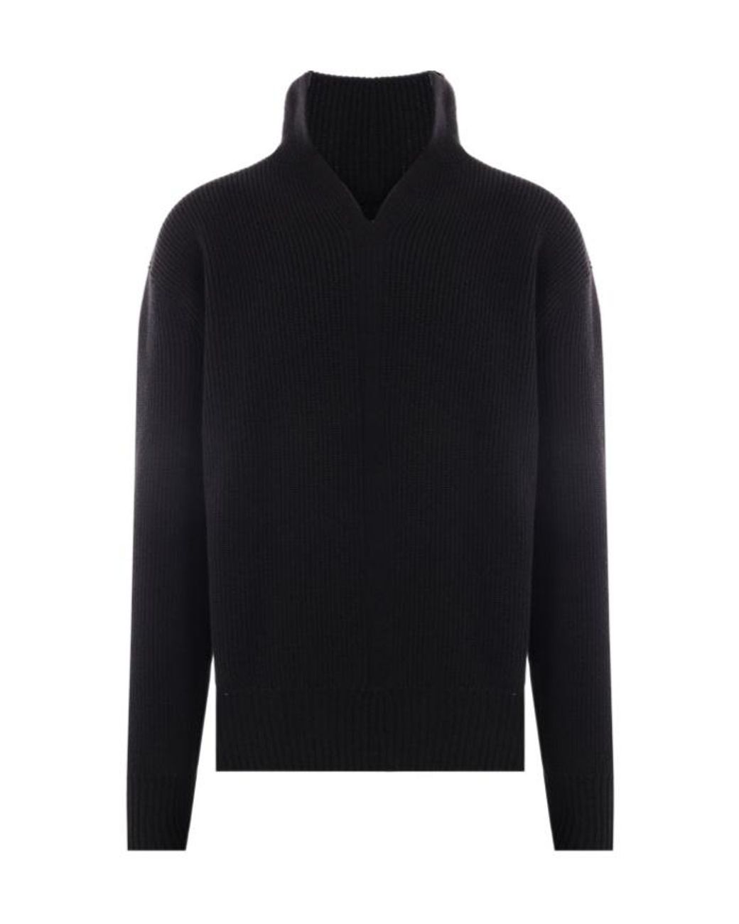 Rick Owens Black Drkshdw High-Neck Knitted Jumper for men