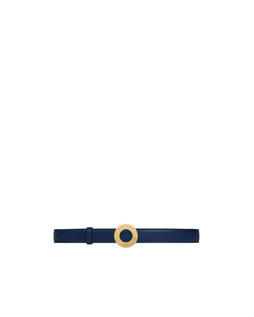 Céline Blue Disc Buckle And Reversible Belt