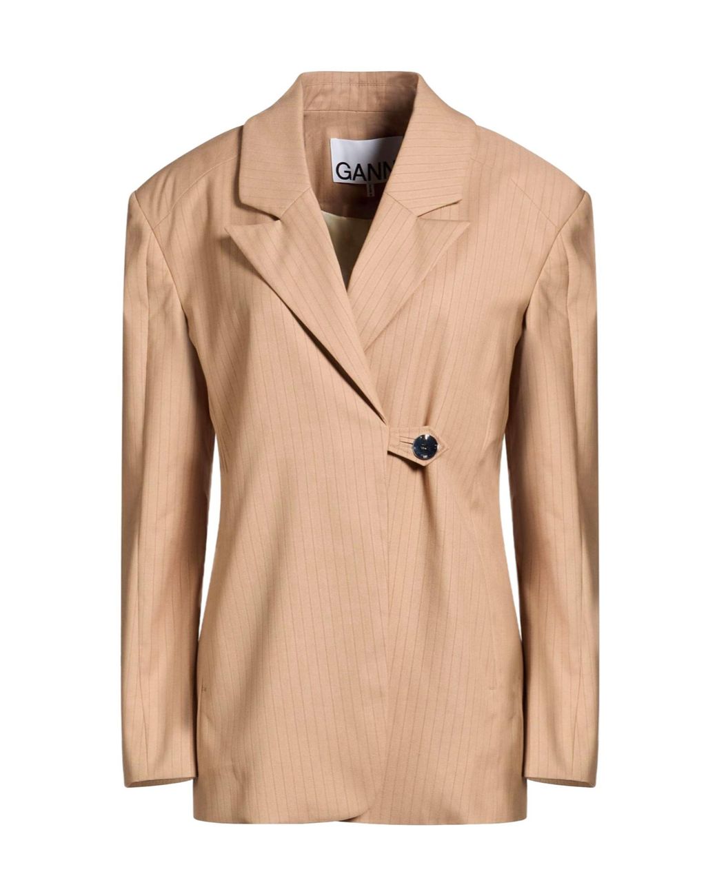 Ganni Natural Classic Versatile Blazer