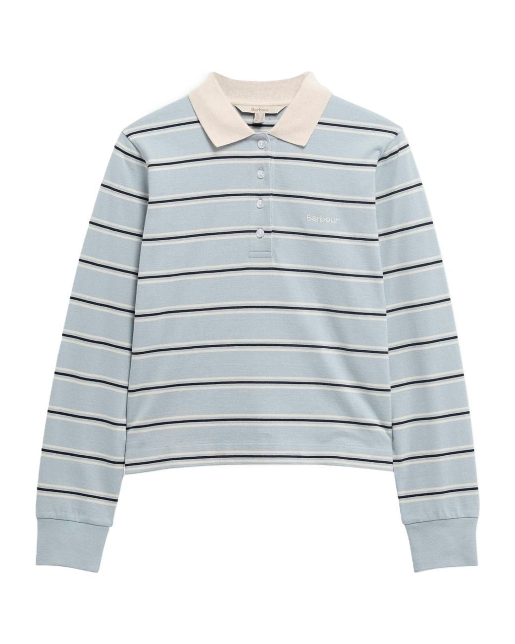 Barbour Blue Striped Polo Shirt