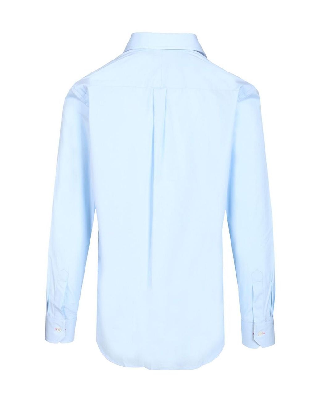 Paul Smith Blue Artist Stripe Cuff Shirt for men