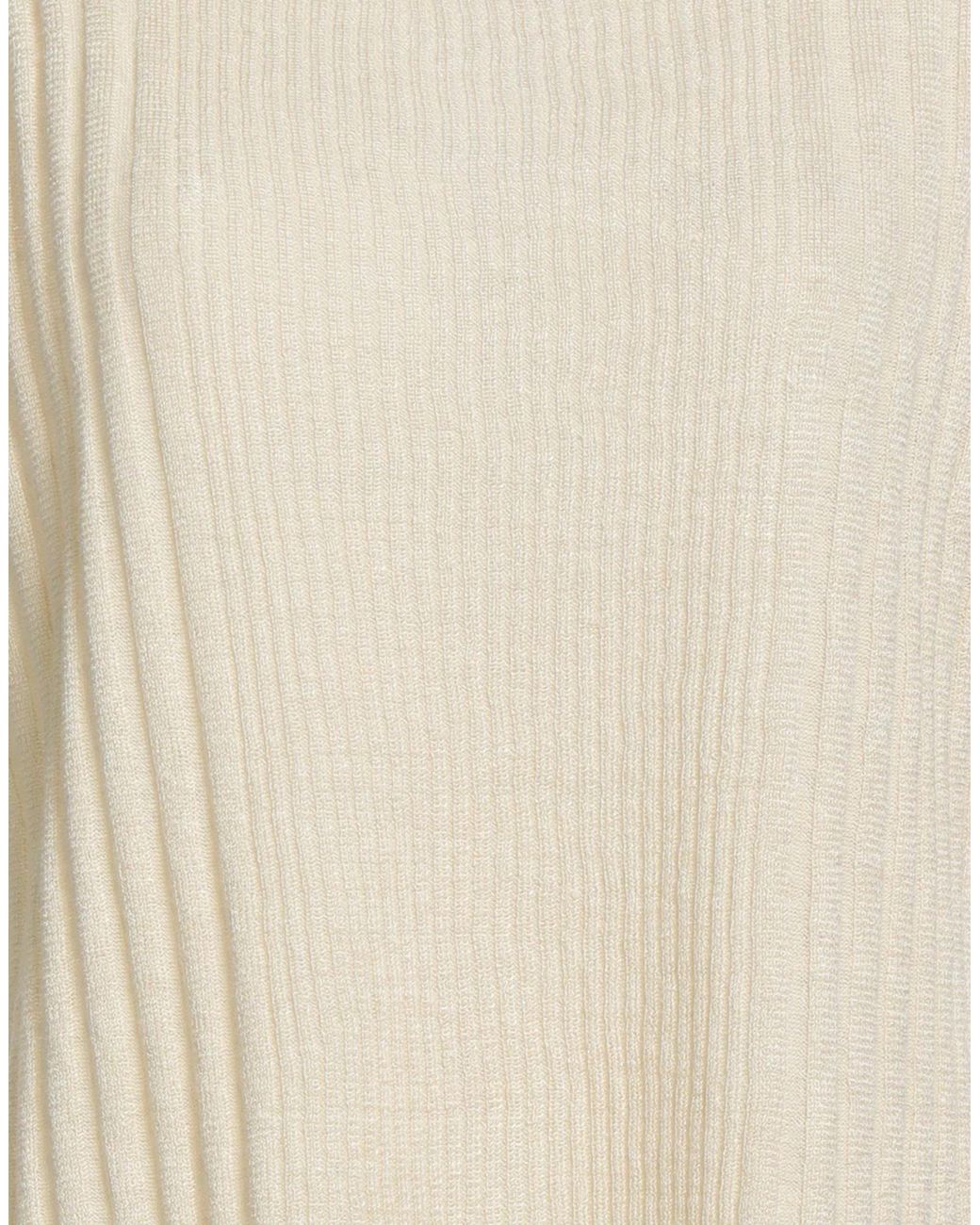 MAX&Co. Natural Short Sleeve Boat Neck Sweater