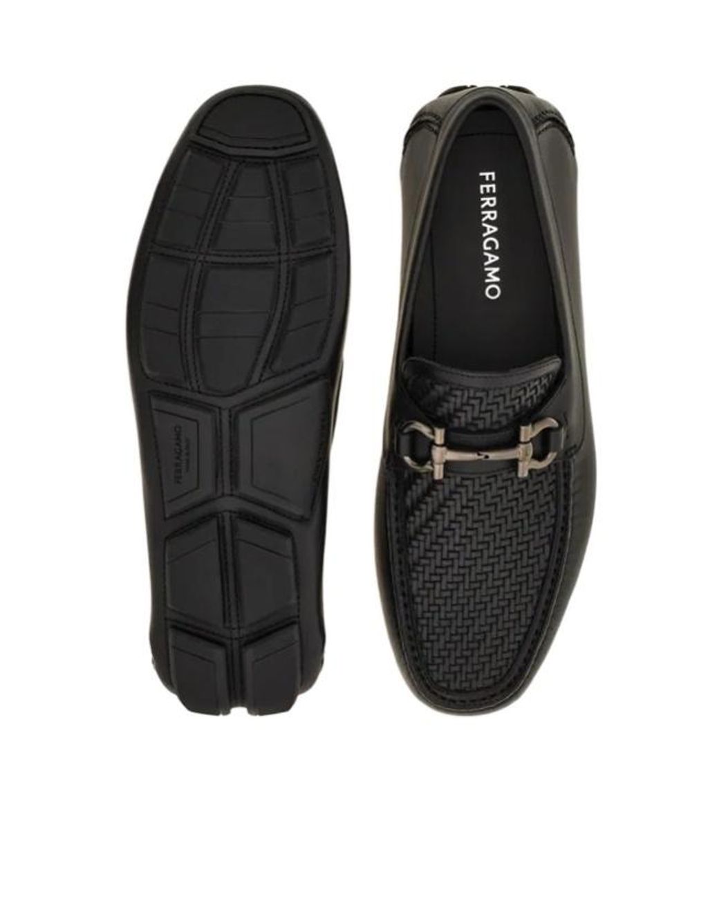 Ferragamo Black Penny Driver for men