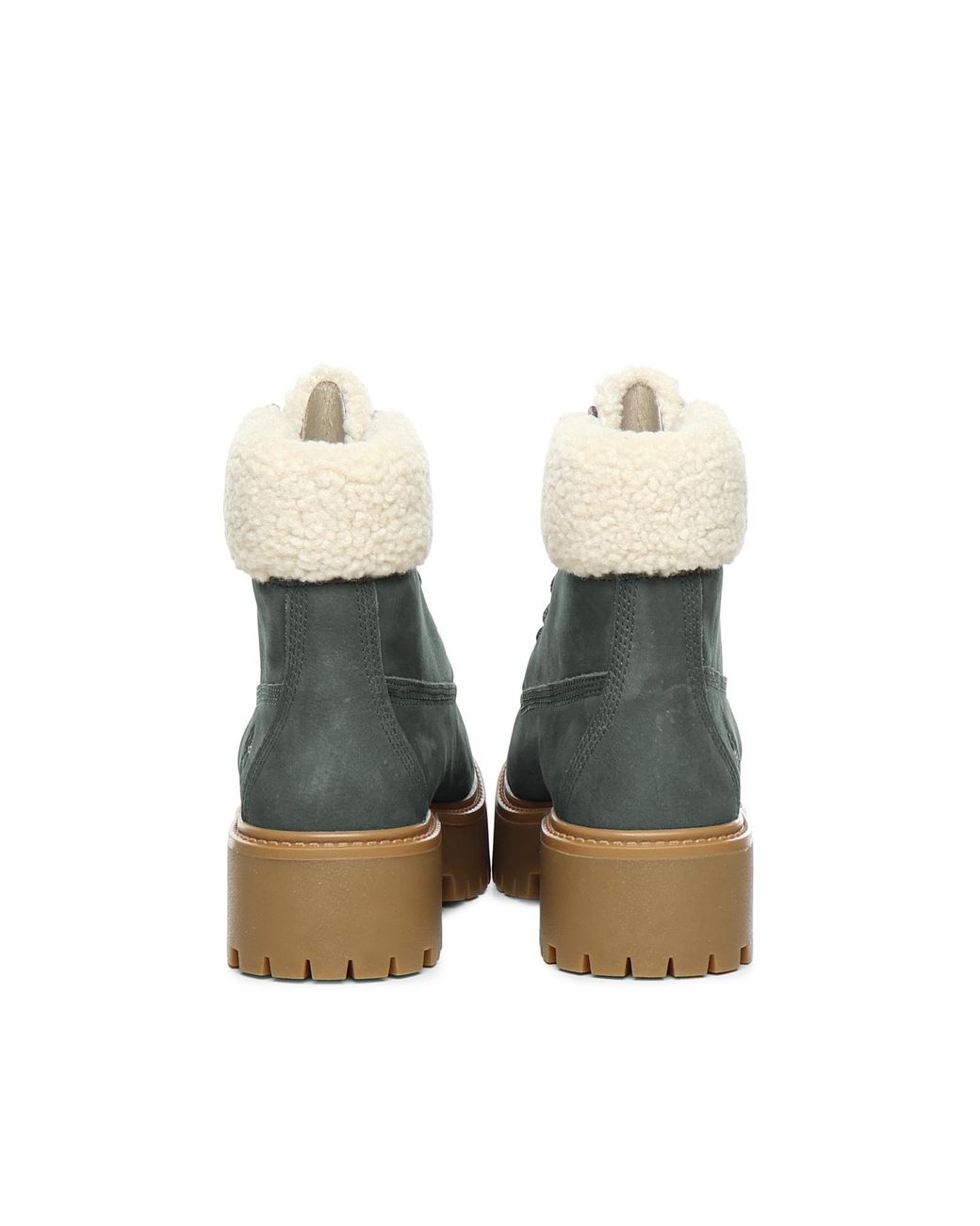 Timberland Green Stone Street Warm-Lined Waterproof Platform Boots