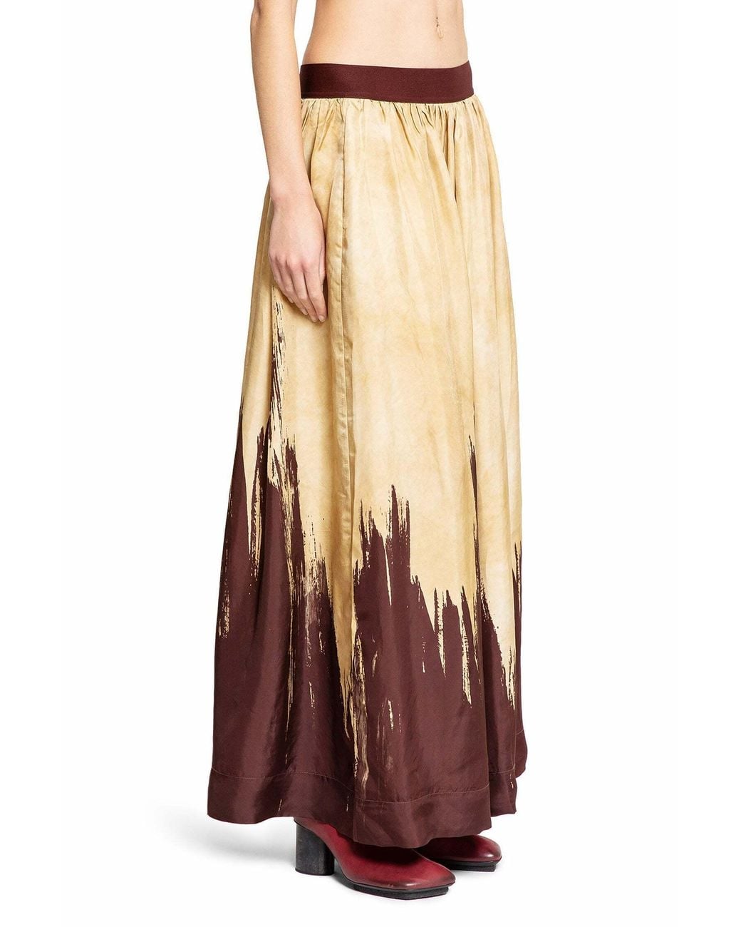 Uma Wang Natural Pattern Skirt