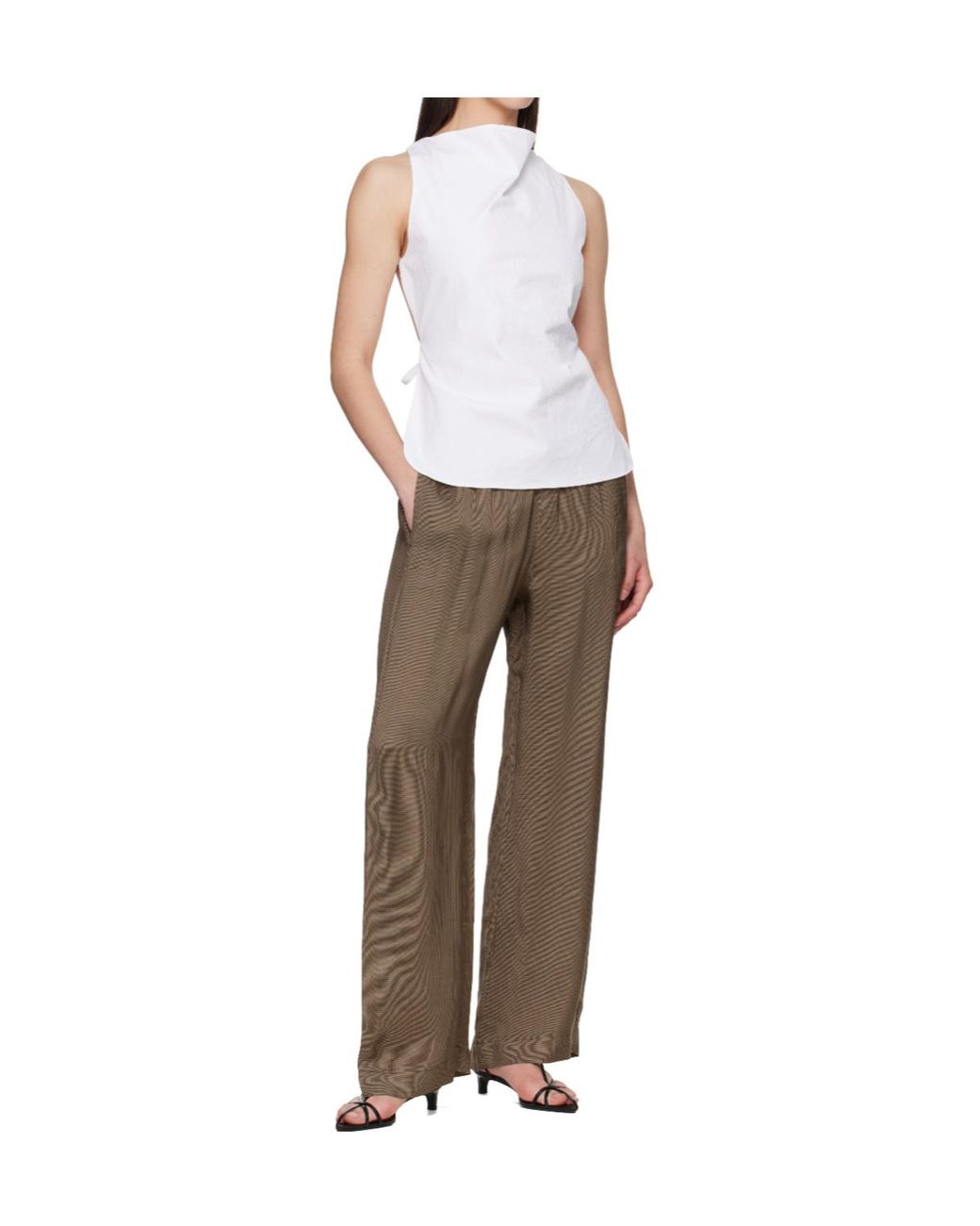 Rohe White Open-Back Crushed Top