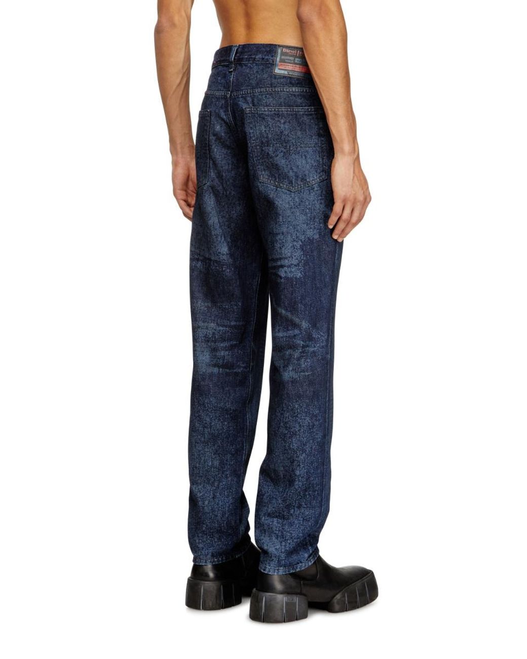 DIESEL Blue 2023 D-Finitive Tapered Leg Jeans for men