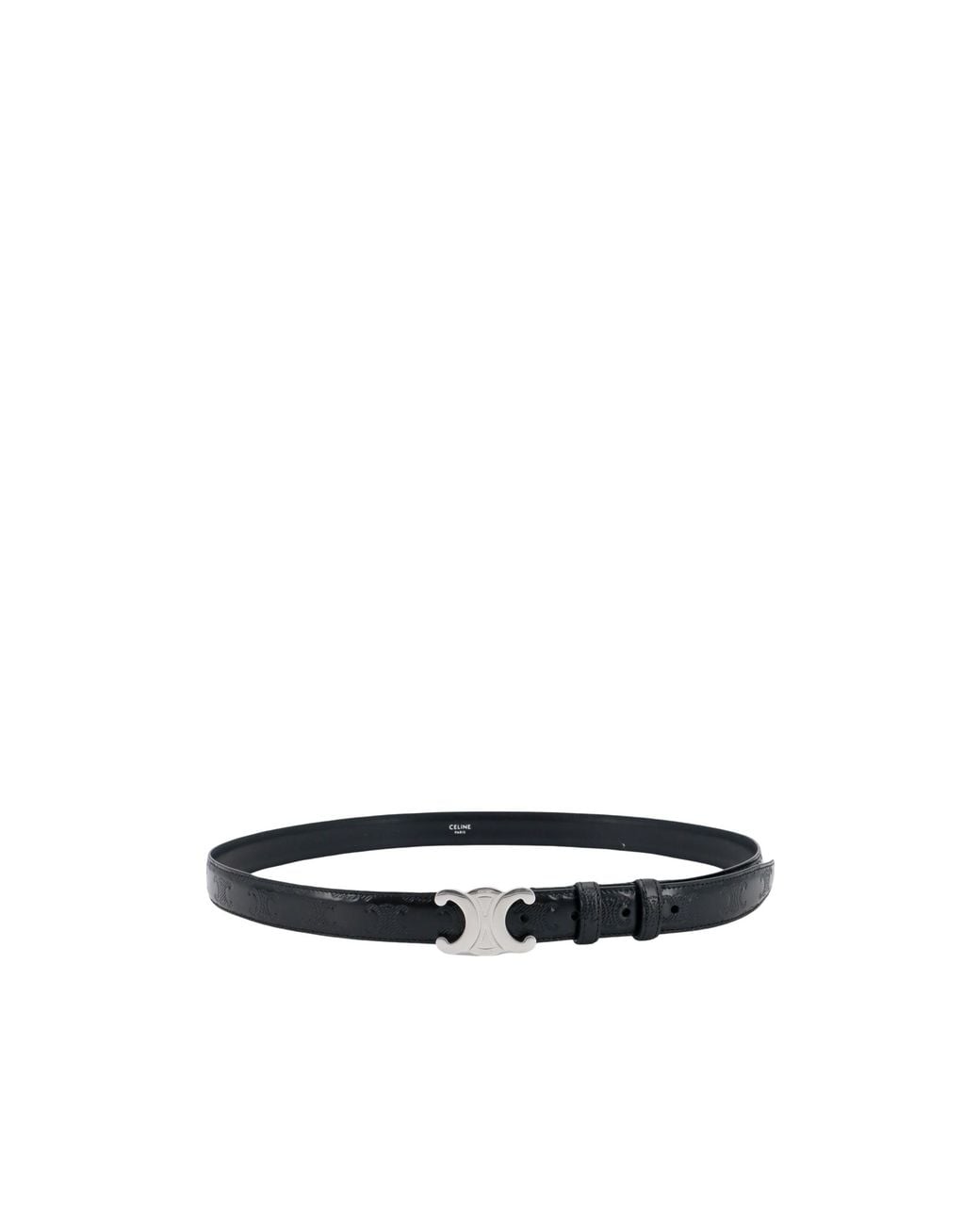 Céline White Medium 25Mm Triomphe Belt for men