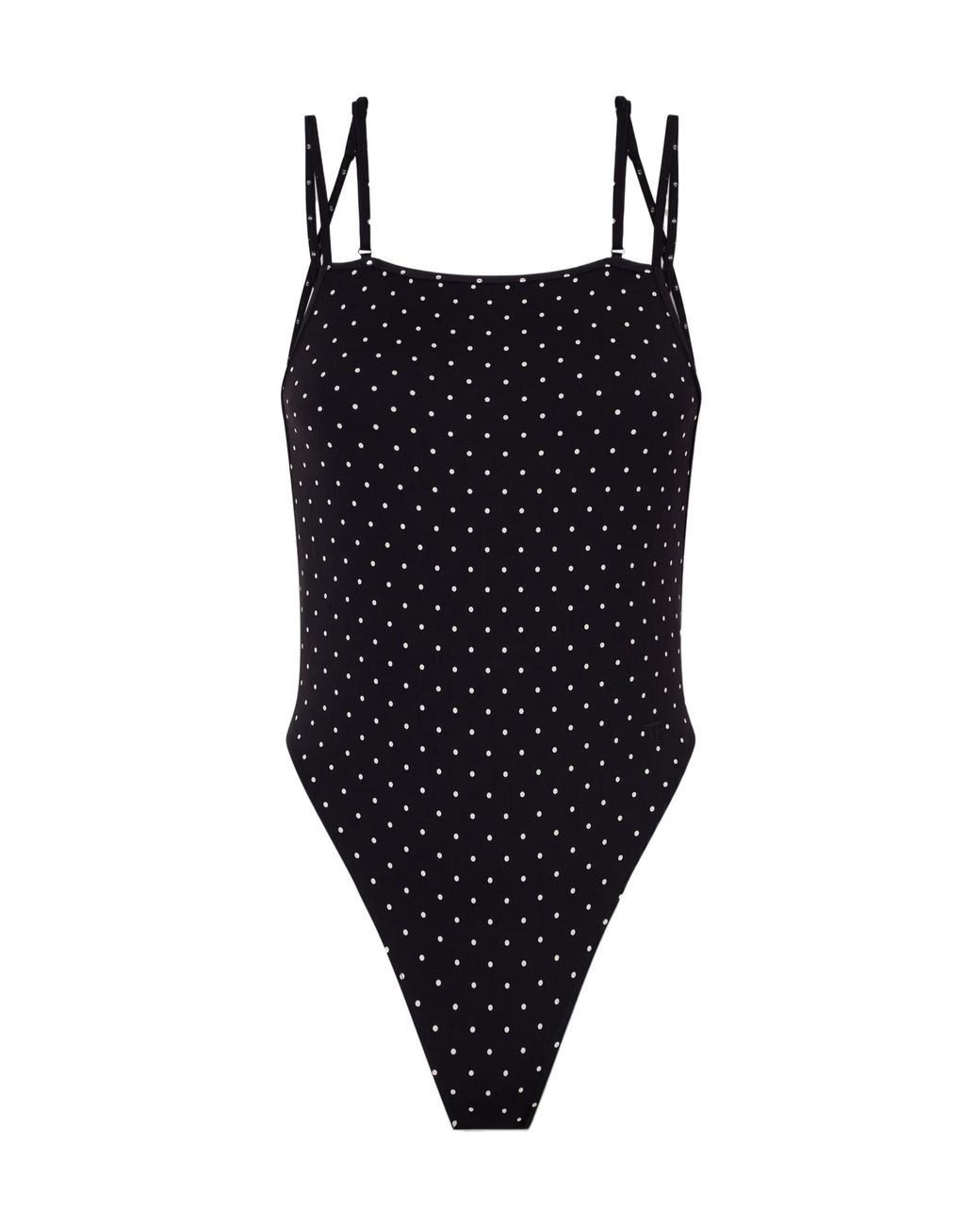 Tom Ford Black Polka Dot Jersey Swimsuit