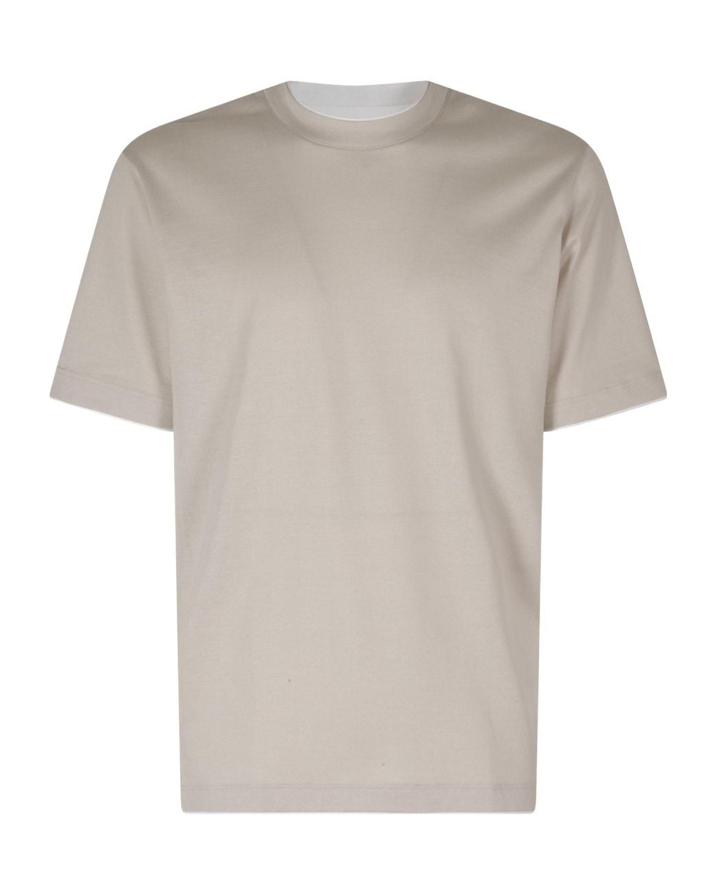 Eleventy White Layered-Effect Short-Sleeve T-Shirt for men